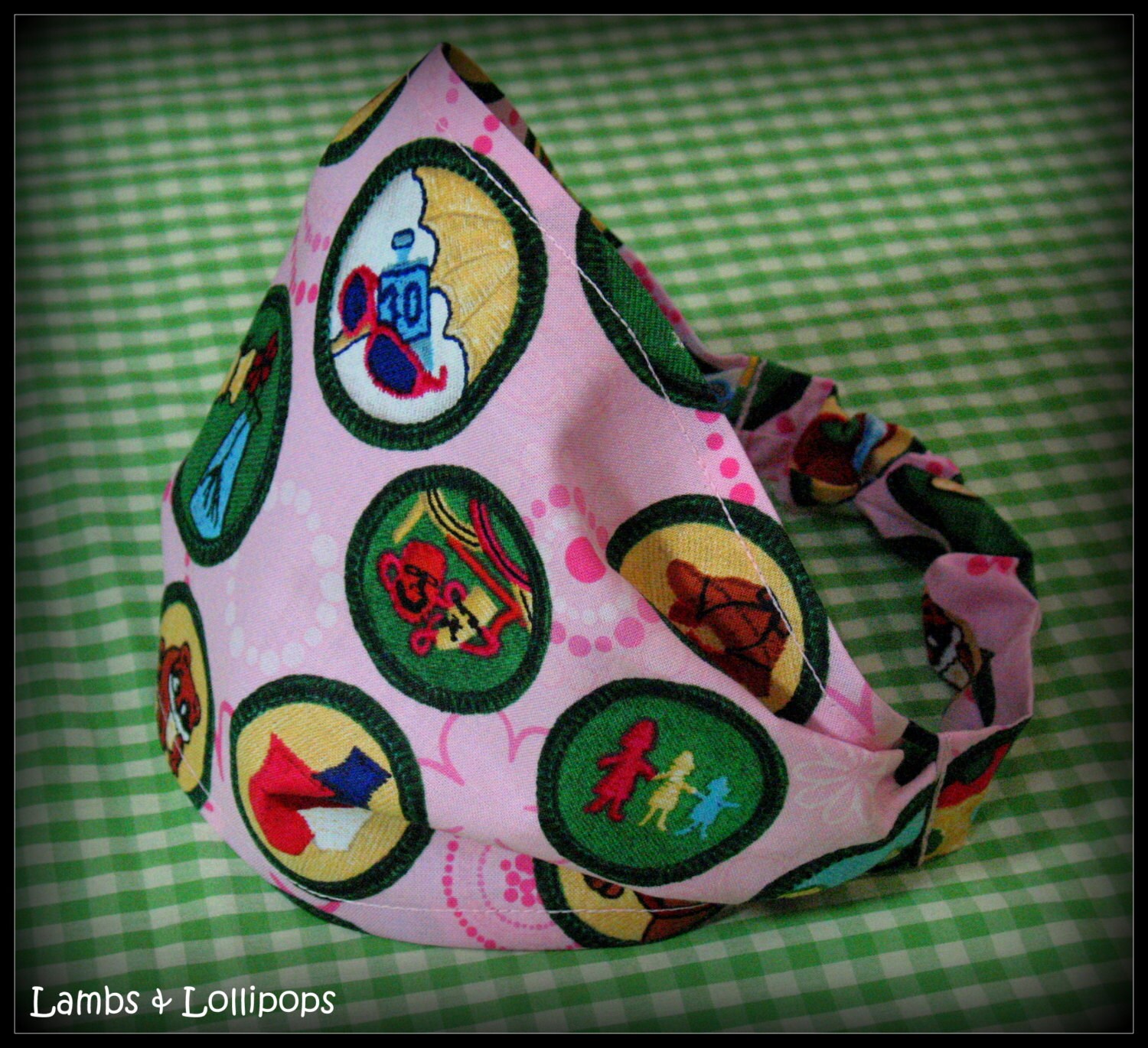 BANDANA Girl Scout Bandana Junior Scout by LambsAndLollipops