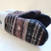 Wool Mittens DUSKY PURPLE Fair Isle Sweater Wool Felted Mittens Upcycled by WormeWoole