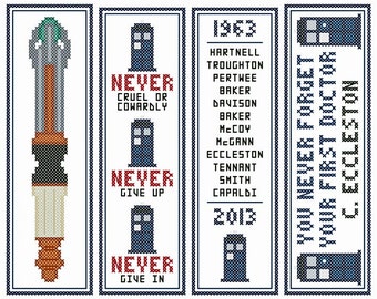 Download DOCTOR WHO BOOKMARKS Cross Stitch Chart Collection
