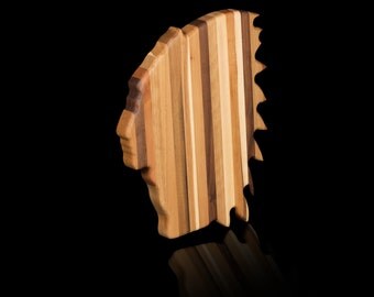 American Indian Head "Chief" Cutting Board