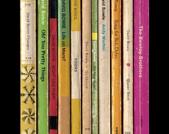 David Bowie 'Hunky Dory' Album As Penguin Books Poster Literary Music Print
