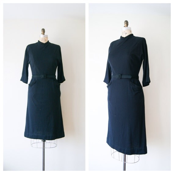 60’s Sleeveless Black and White Check Wiggle Dress by Vicky Vaughn Juniors