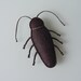Catnip Cat Toy Brown Felt Cockroach