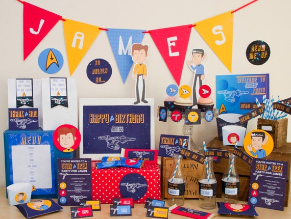 Star Trek Party DIY Printable Kit - INSTANT DOWNLOAD - Start Trek Inspired Il_570xn