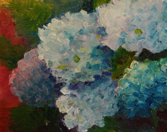 Hydrangea Painting Flower Painting original by MaggiePainting