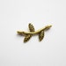 10 Twig Connector Charms in Gold tone - C395