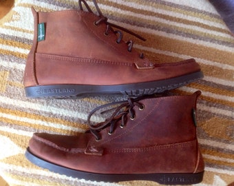 Vintage Eastland leather moccasin boots USA