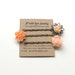 Flower Hair pins, peach hair pins, bridesmaid gift, rose, Set of 3,