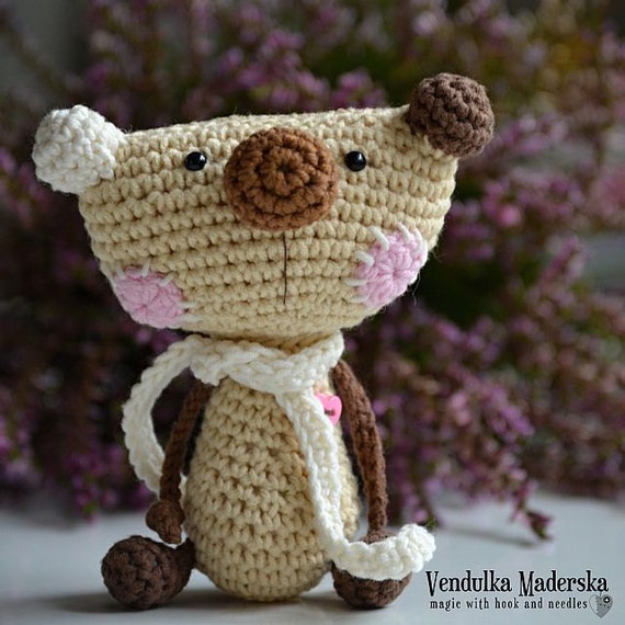 crochet teddy bear pattern from Magic with Hook and Needles