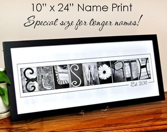 Last Name Wall Decor alphabet photography custom name art & weddingfrittscreative Last Name Wall Decor alphabet photography custom name art & weddingfrittscreative
