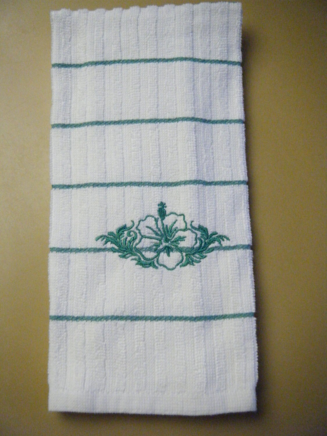 Embroidered Terry Cloth Kitchen Towel by Jansitems on Etsy