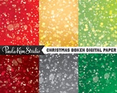 60% OFF SALE Christmas Bokeh Overlay Digital Papers - Textures Digital Download Il_170x135