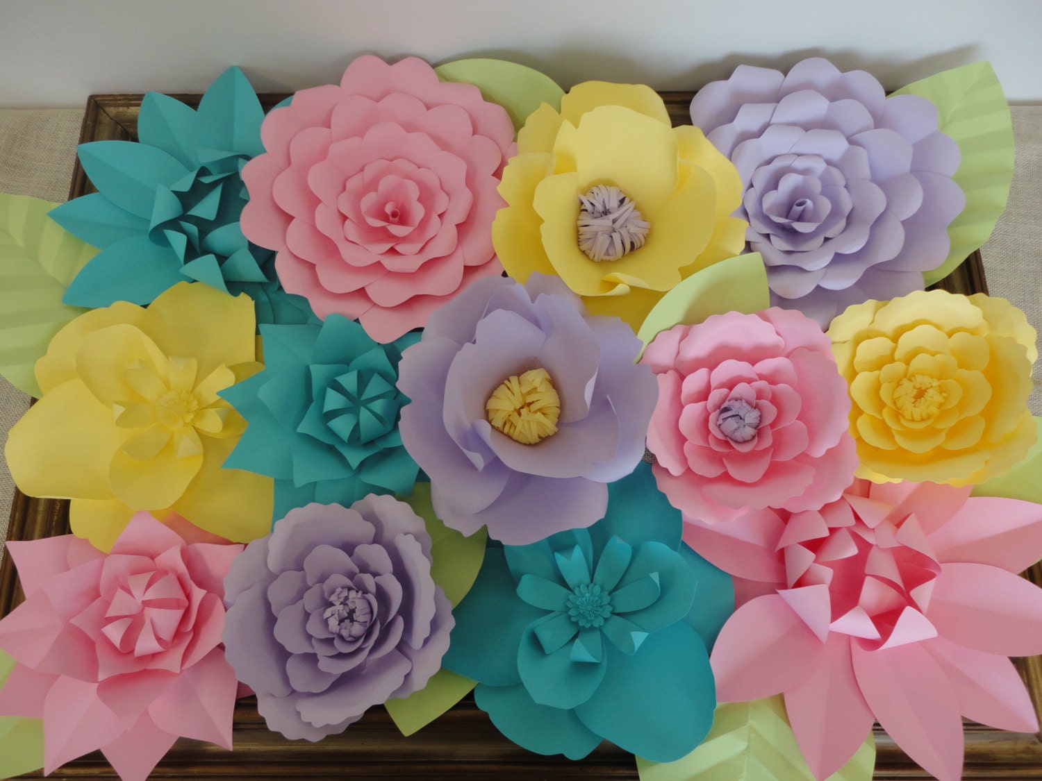 Large Paper Flowers Rose Extra Large Flowers by PoshStudios