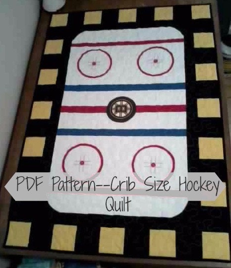 PDF PatternCrib Size Hockey Quilt