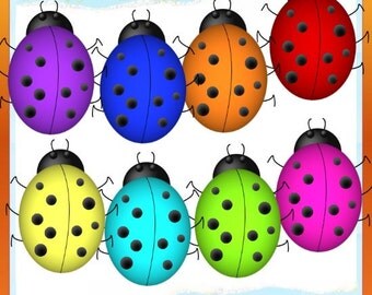 Ladybugs 1 Clipart (Digital Download)