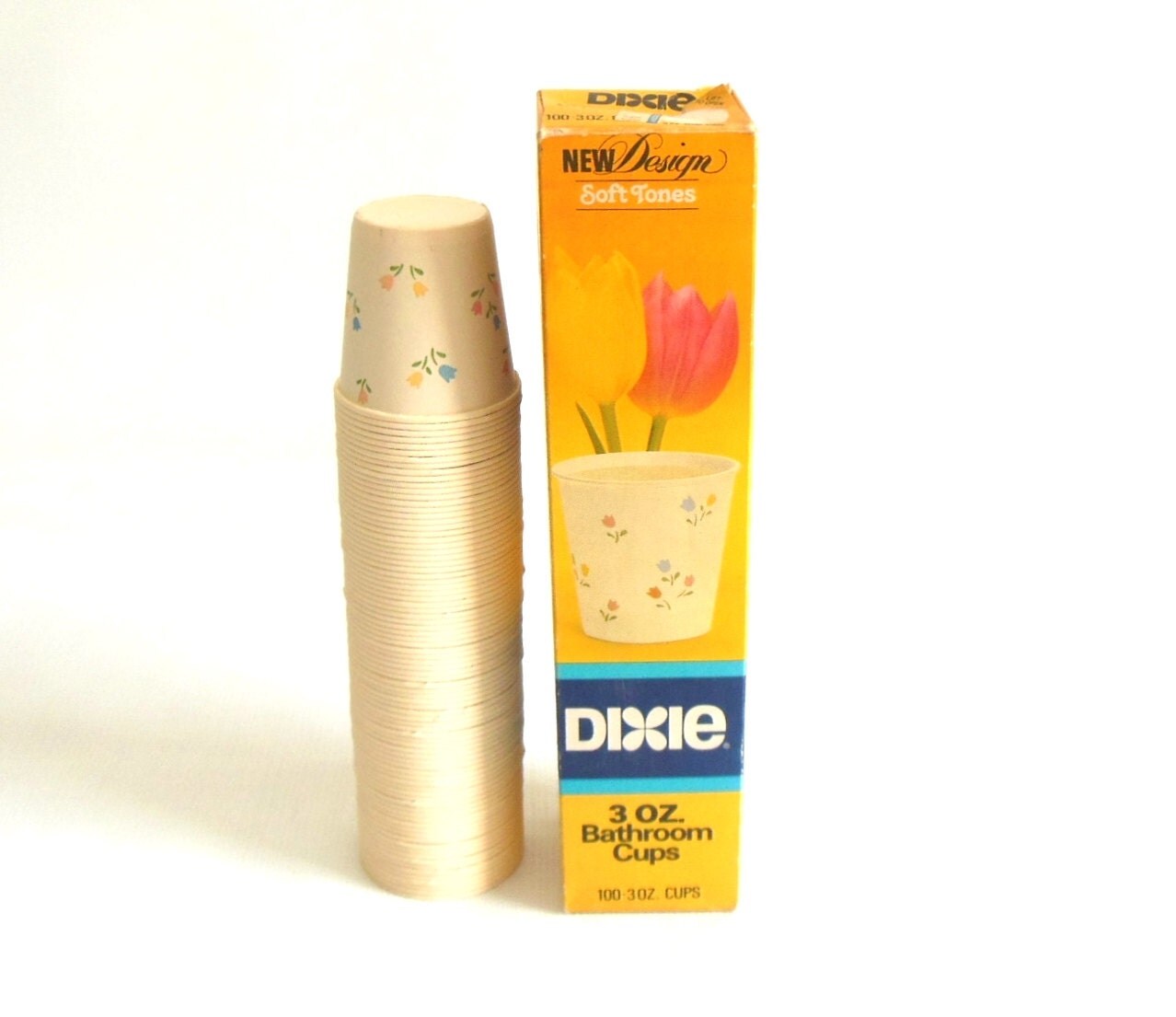 Dixie Cup Dispenser Wall Mount White Plastic by LaurasLastDitch