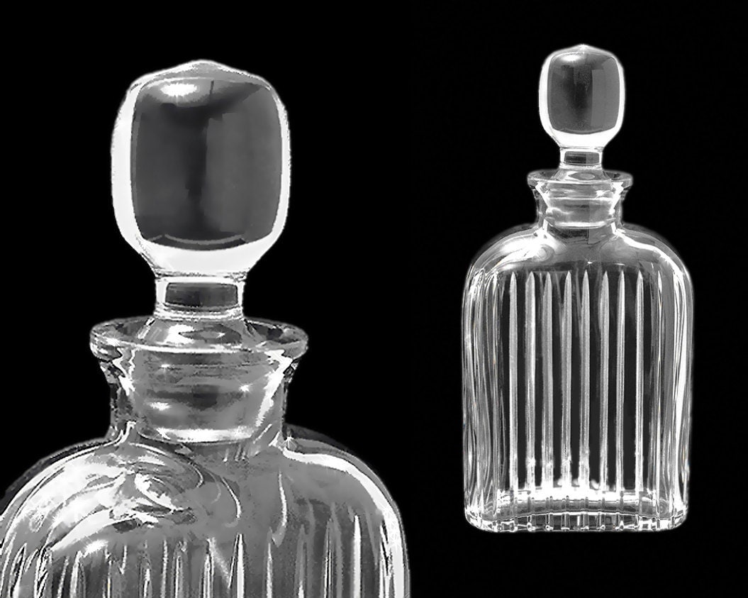 1970s Atlantis Whiskey Decanter. Lead Crystal w/ The