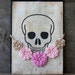 SALE Pink flower necklace Bib necklace Floral crochet jewelry Statement necklace