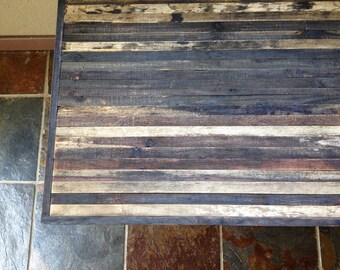 25% OFF Sale - Coffee Table - Barn wood Industrial Furniture - Modern Reclaimed Barnwood Rustic Wood and Vintage Hairpin Legs