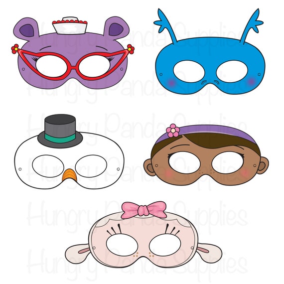 Doctor printable masks doctor masks snowman mask hippo