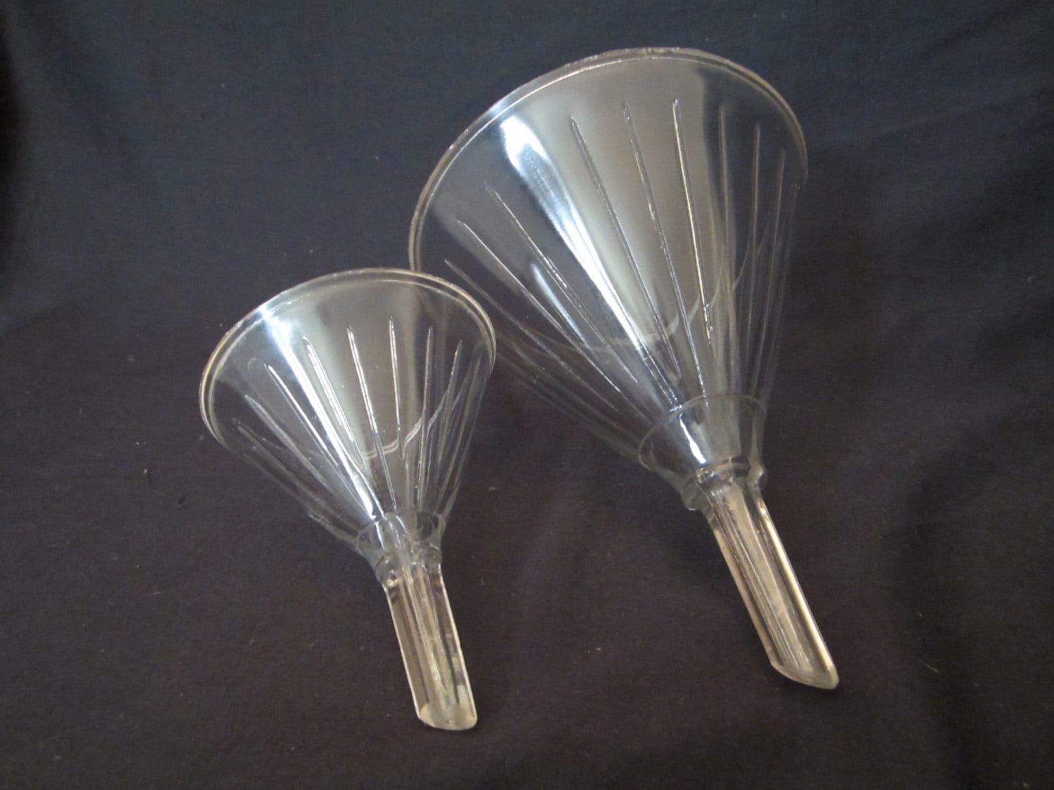 Antique Apothecary Glass Funnels