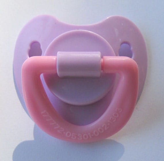 Reborn Doll Pacifier Pretty Lavender and Pink With
