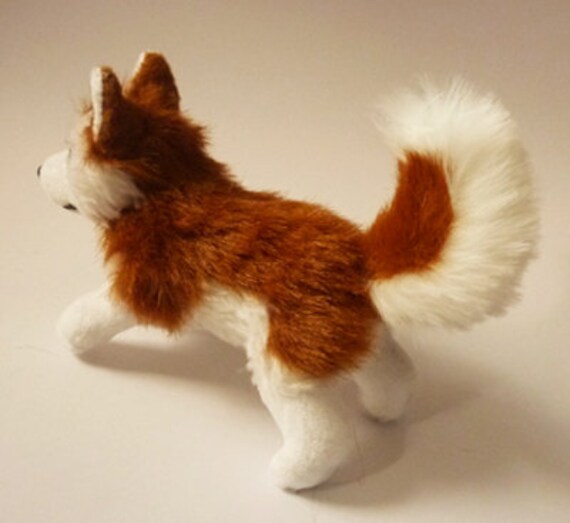 red husky plush toy