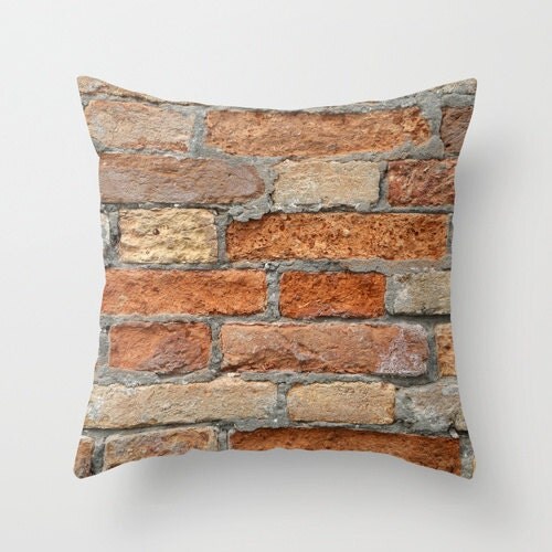 Brick Wall Pillow Brick Pillow Modern Loft Decor Loft Style