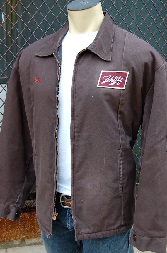 Blue Ribbon Auto >> XLARGE Schlitz Beer Delivery Driver Jacket Uniform Vintage Blue Ribbon Auto >> XLARGE Schlitz Beer Delivery Driver Jacket Uniform Vintage