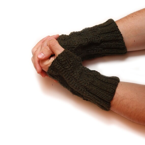 New men arm warmers wrist warmers fingerless gloves mittens