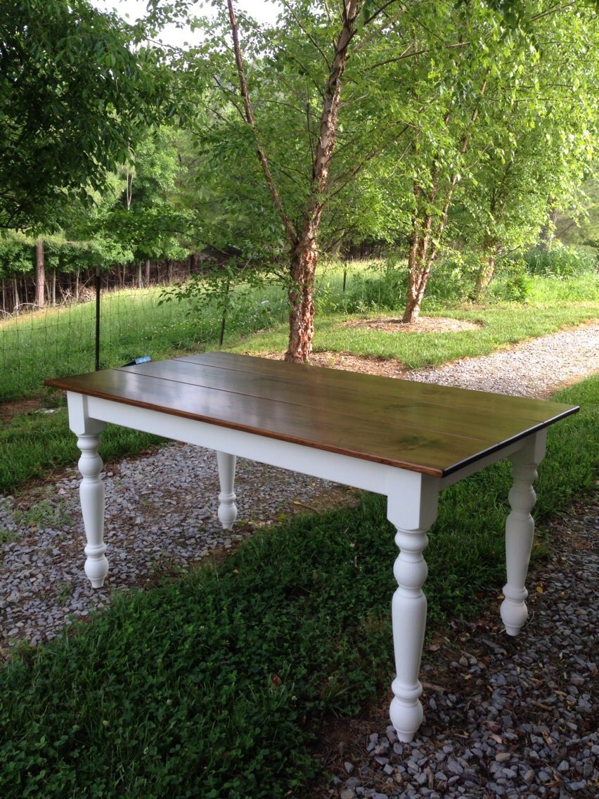 Rustic Farmhouse Table Dining Room Table by KKFurniture on Etsy