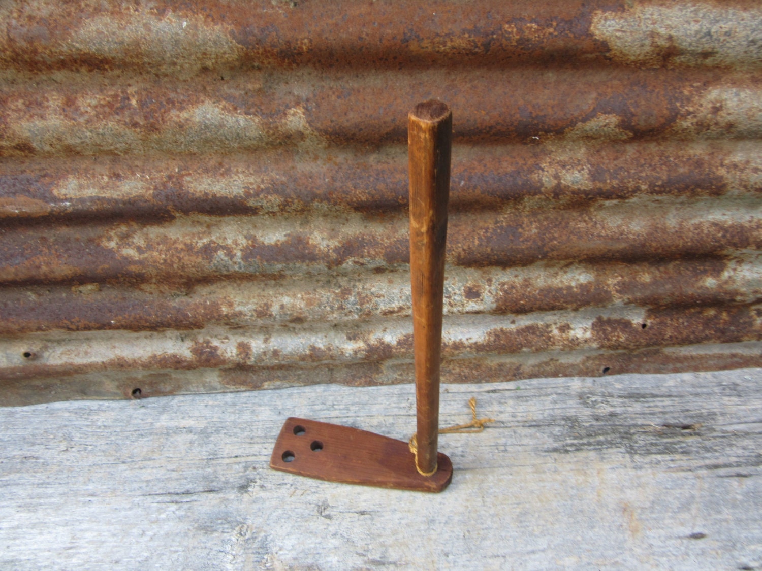 Primitive Antique Apple Butter Stirring Paddle Stick Stirrer