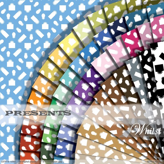 Birthday digital paper in 50 colors, Party baby shower graduation paper for craft supplies printables presents : L0741k v301 Il_570xn