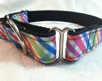 Breast Cancer Awareness Martingale Dog Collar