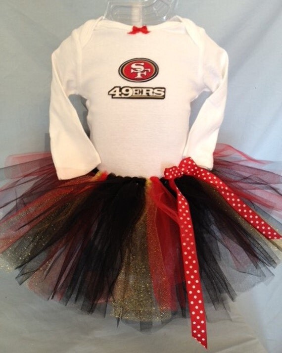 Items similar to FREE SHIPPING NFL San Francisco 49ers Tutu Cheer Dress