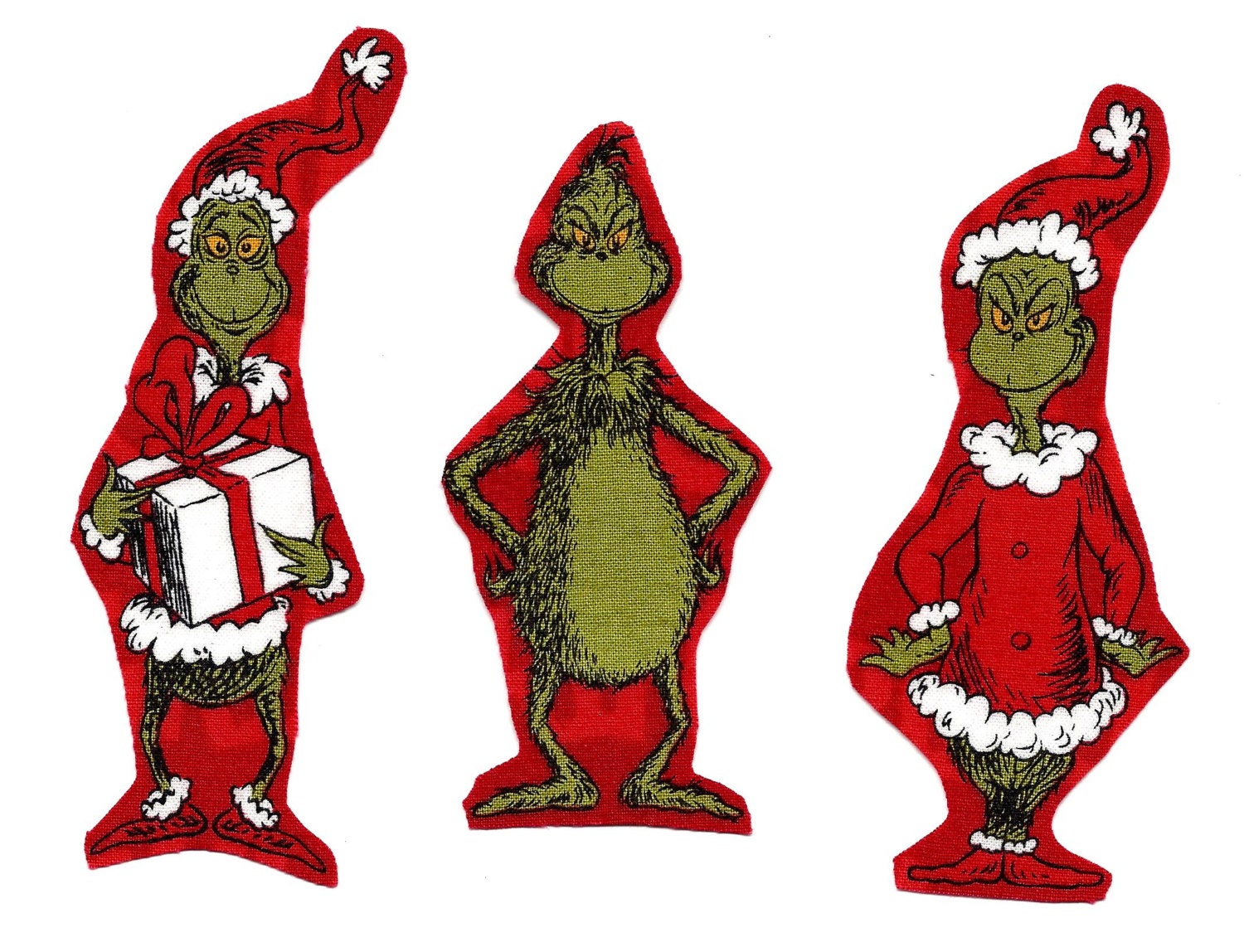 The Grinch iron on appliques DIY