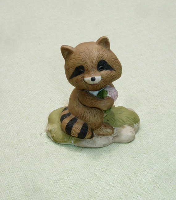 vintage raccoon stuffed animal