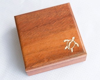 Eco Koa Wood Ring Box Hand Turned Made in by NaiaWoodDesigns