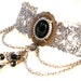 Gothic Choker - Black Onyx on Silver Choker - Victorian Gothic Jewelry