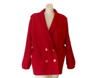 Red Wool Coat Women Wool Coat Wool Winter Coat Women Winter Coat Ladies Winter Coat Double Breasted Coat Women Outerwear