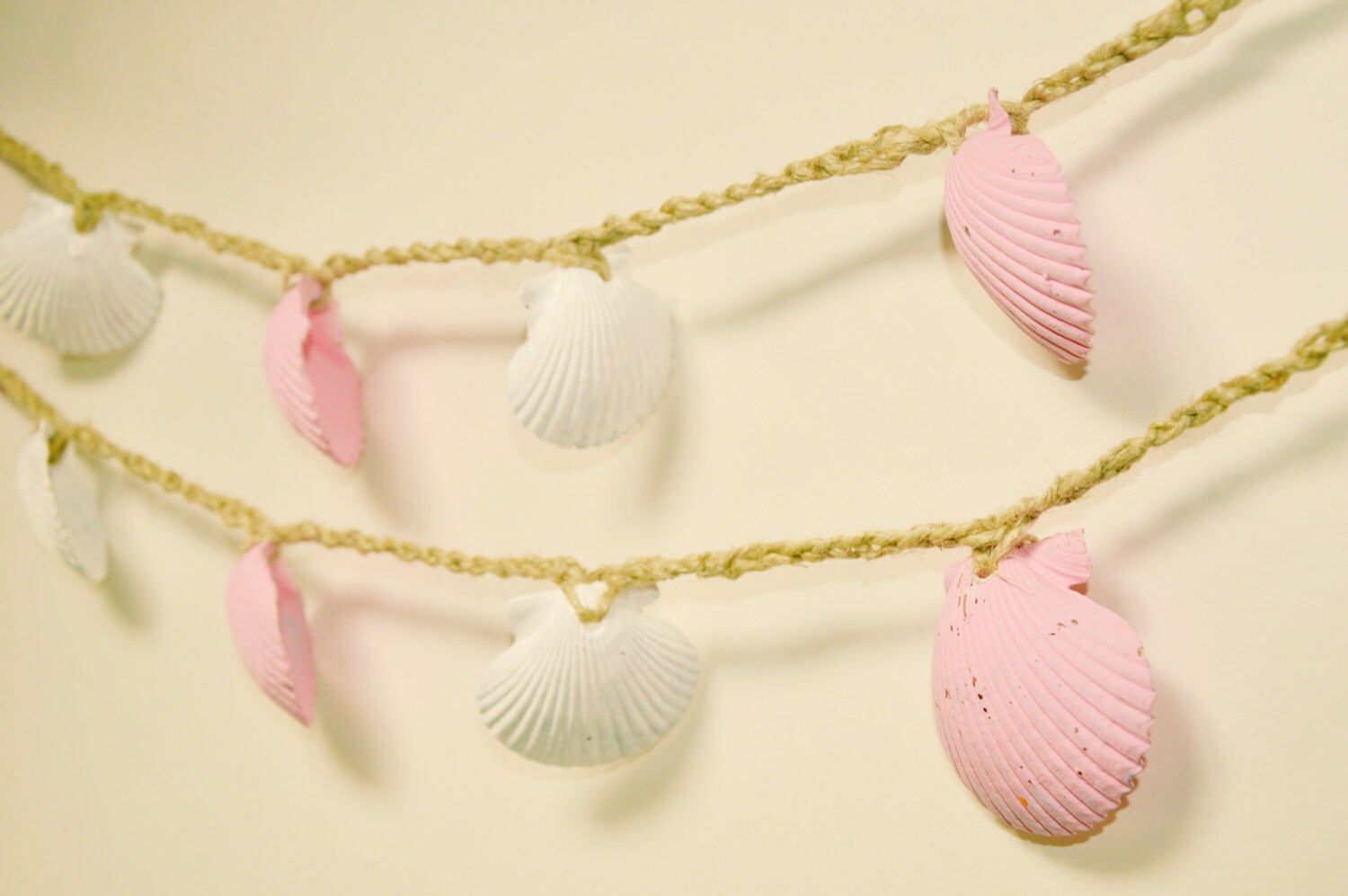 Sea Shell Garland Baby Shower Decor Beach Decor Beach by Seagypsys