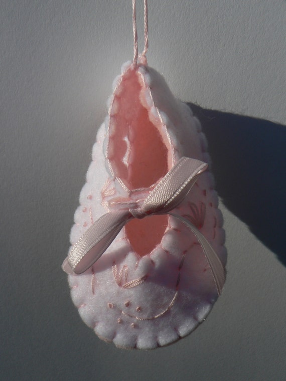 baby girl bootie ornament baby girl bootie ornament