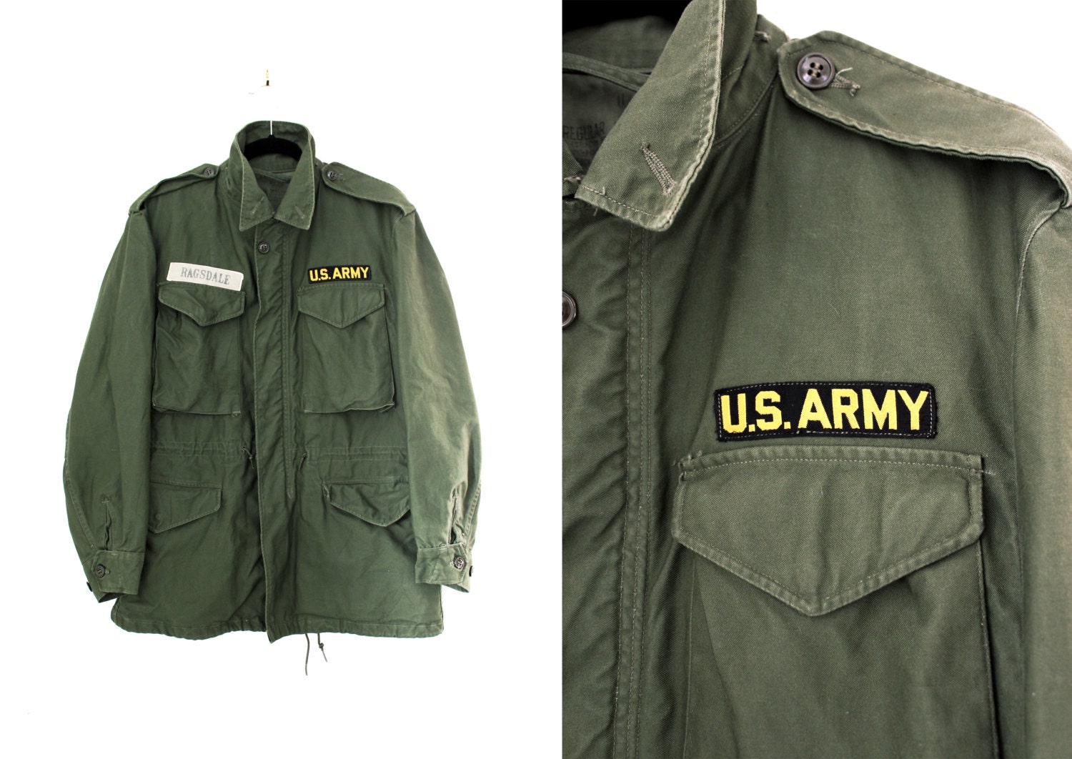 Vintage 1950's-60's Army Military M51 Jacket US Army