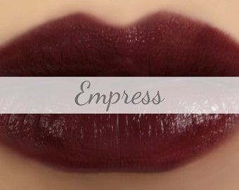 Vegan Lipstick Sample - "Empress" (dark vampy burgundy lipstick) natural lip tint, balm, lip colour