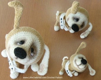 022 Puppy dog with wire frame - Amigurumi Crochet Pattern - PDF file by Pertseva Etsy