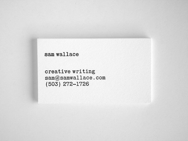 Typewriter Business Cards Editor Style by seabornpress on Etsy