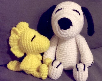 Custom Crochet Peanut's - Snoopy & Woodstock Amigurumi Set