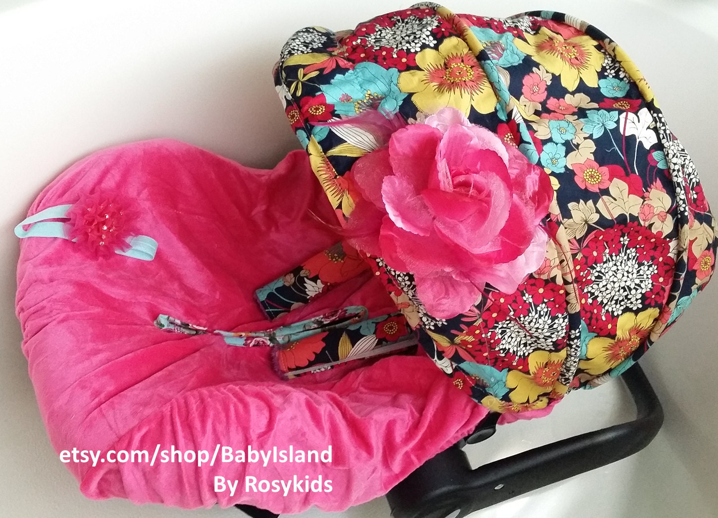Baby Car Seat Cover Canopy Infant Fl Girl Car Seat Cover Fit Most Infant Gallery Photo