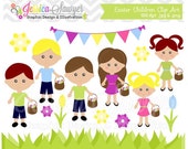 50% OFF - INSTANT DOWNLOAD, easter children clip art, spring kids clipart, girl image, commercial use, for invitation, photoghraphy marketi Il_170x135