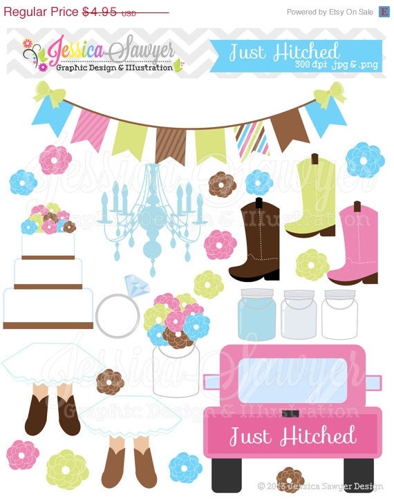 50% OFF - INSTANT DOWNLOAD, country wedding clipart, rustic clip art, for commercial use, invitations, announcements, scrapbooking Il_570xn